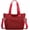 Burgundy, variant on Women Nylon Tote Bag Water resistant Multi-function Shoulder Handbag Light Travel Messenger Bags