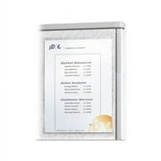 Cubicle Keepers Hook and Loop-Backed Display 9 13/64 x 11 13/32, Clear, 2/Pack
