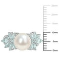 thumbnail image 3 of Everly Women's Cultured Pearl 14k White Gold Ring, 3 of 8