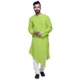 thumbnail image 2 of Atasi Full Sleeve Kurta For Boys Solid Asymmetrical Cut Designer Long Kurta, 2 of 7