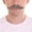 Dark Gray, variant on Men's Premium Imperial Human Facial Hair Mustache | HPO