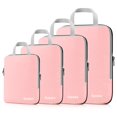 thumbnail image 1 of Cubos de embalaje de compresión Gonex, 4 unidades, bolsas de viaje, color rosa, 1 of 8