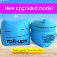 thumbnail image 4 of 2Pcs Arm Rings PVC Inflatable Swimming Arm Sleeves Bands Thicken Airbag for Adults Kids  Pink, 4 of 10