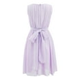 thumbnail image 3 of Alvivi Flower Girls Wedding Party Dress Pure Color Chiffon Evening Gown 4-14, 3 of 7
