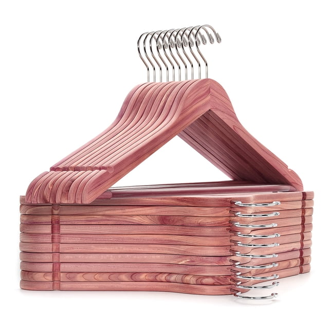 Percheros de madera Amber Home American Red Cedar, 30 unidades