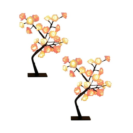 

NGHnuifg Valentine s Day : Illuminate Love With The Enchanting Rose Tree Lamp Stair Lights Motion Indoor Boyfriend And Girlfriend Stuff Battery Operated Night *2PCS
