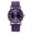 Purple, variant on Geneva Quartz Watch for Women - Elegant Purple Crystal Dial, Stainless Steel Band, Fashion Dress Wristwatch, Perfect for Daily & Special Occasions (1 X Watch)