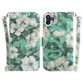 thumbnail image 2 of Case for Nothing Phone Cover Magnetic 3D Pattern Wallet Flip Case With Strap - Orchid, 2 of 5