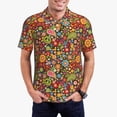 thumbnail image 1 of Fotbe Hippie Peace Love Camiseta Polo de Golf para Hombre con Estampado – Camisa Deportiva Transpirable con Cuello Abotonado-3X-Large, 1 of 6