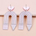 thumbnail image 5 of Boucles d'Oreilles Pendantes Design Crayon Style Scolaire Mignon Bijoux Acryliques Classiques Saison de Rentrée, 5 of 5