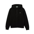 thumbnail image 3 of Men's Lacoste Black Kangaroo Pocket Fleece Hoodie Sweatshirt - 5/L, 3 of 6