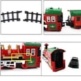 thumbnail image 4 of Classic Christmas Train Set Toy with Lights and Sounds,Electric Railway Train Toy Battery Operated Christmas Train Track Toy Set Christmas Gifts for K, 4 of 5
