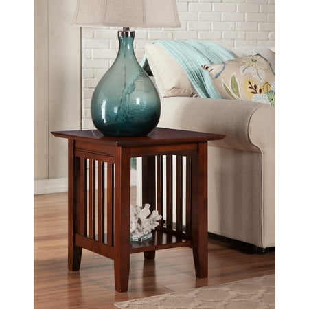 Mission Style Side Table - Mission End Table in Walnut or Caramel