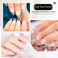 thumbnail image 2 of AZUREBEAUTY Dip Powder Clear Color 2Oz/56g, Basic Transparent Acrylic Dipping Powder Crystal French Nail Art Starter Manicure Salon DIY at Home, Odor-Free, Long-Lasting, No Nail Lamp Needed, 2 of 10