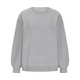 thumbnail image 4 of RYRJJ Oversized Sweaters for Women Long Sleeve Crew Neck Pullover Sweater Casual Fall Heathered Knit Tops Fashion(Gray,S), 4 of 6