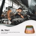 thumbnail image 4 of RENACLIPY Multifunctional Steel Oil Drain Pan Tray for Cars, Trucks, and Daily Use, Automotive Fluid Catch Basin, 4 of 5