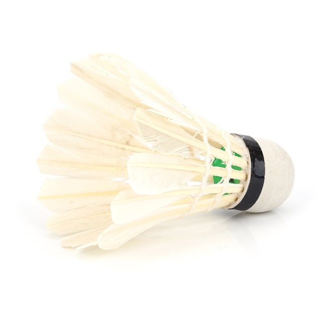 Volantes de Bádminton, 12 Piezas Bolas de Bádminton Bolas de Bádminton de Plumas Blancas de Alta DensiDad Volantes Accesorio de Atrenamiento Deportivo al Aire Libre Adecuado
