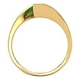 thumbnail image 4 of Solitaire Engagement Ring for Women - 2ct Simulated Emerald in 14K Yellow Gold Promise Ring, 4 of 6