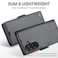 thumbnail image 6 of For Samsung Galaxy A37 A57 Case with Card Holder, Wallet Case for Women Men with RFID Blocking, Durable Leather Kickstand Magnetic Clasp Shockproof Phone Case, 6 of 14