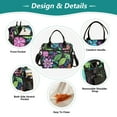 thumbnail image 3 of Ckdifva Wildflowers Colorful Cooler Bag Cooler Cooling Tote Lunch Bag Lunch Box Front Pocket with Shoulder Strap, 3 of 6