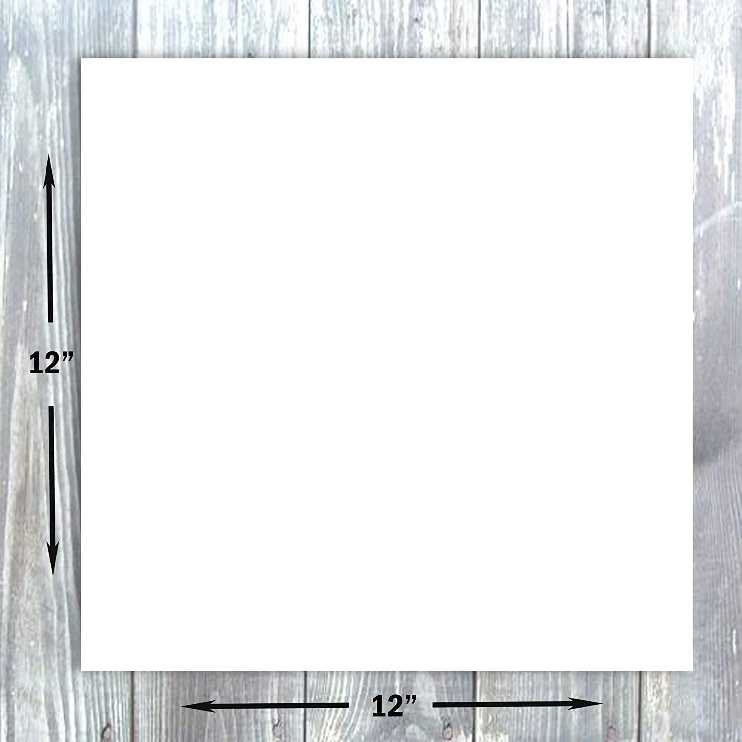 Hamilco White Cardstock Scrapbook Paper 12x12 65lb Card Stock  50 Pack Bright