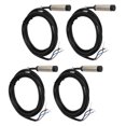 thumbnail image 1 of Inductive Approach Sensor, 3 Wire 4mm Detection Range 6-36VDC Proximity Switch 4 Set 12mm Diameter Normally Open  For Automatic Production Line, 1 of 8