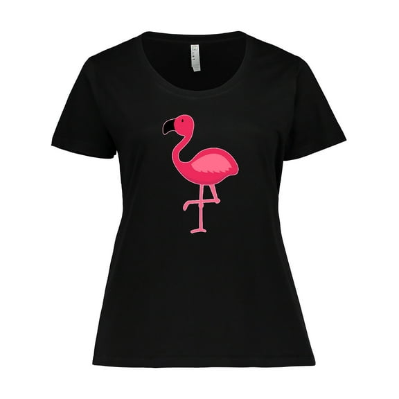 Inktastic Pink Flamingo Women's Plus Size T-Shirt