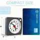 thumbnail image 4 of Ultra-Quiet Portable Travel Alarm Clock - Non-Ticking, Battery-Operated, Easy-Read Analog Display with Gentle Nightlight & Snooze - Perfect for On-the, 4 of 4