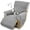 LightGrey, variant on Quilted Stretch Recliner Covers, Anti-Slip , Power Lift Recliner Sofa Covers with Storage Pockets & Elastic Straps, Furniture Protector