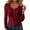 Wine, variant on Arlun Womens Long Sleeve T Shirts Button up Long Sleeve Ribbed Fall Tops Dressy Business Casual Basic Slim Fit V-Neck Base Layer Sweater Soft Comfort Oufirts Yellow XL