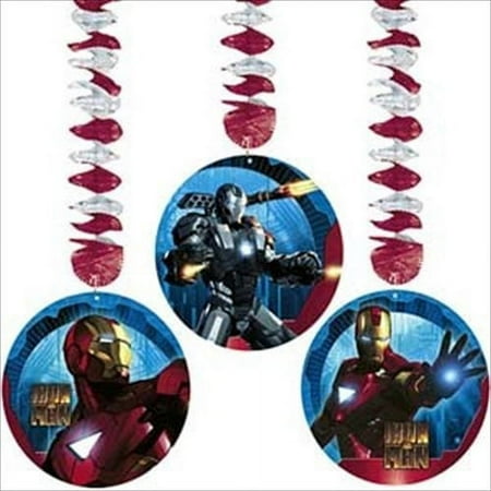 Iron Man 2 Hanging Decorations (3ct)