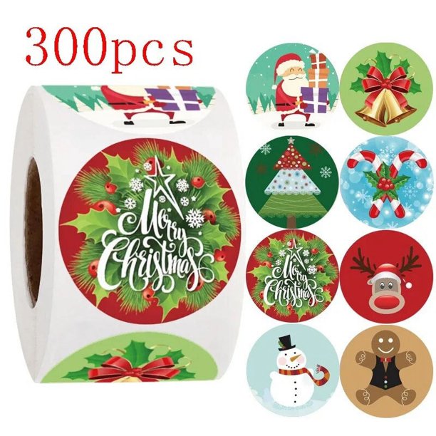 50-500 Uds pegatinas de Feliz Navidad animales scrapbooking muñeco de nieve árboles pegatinas decorativas invitación Sobre Carta pegatina