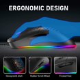 thumbnail image 5 of ZIYOULANG Ultralight Wired Gaming Mouse, Lightweight Honeycomb Shell, 4 RGB Breathing Backlit Mice, 6 Adjustable DPI 6400, USB Optical Computer Mice for Gamer / Office, 5 of 8