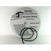 Flexline Windshield Auto Glass Universal Inverted Molding Trim Rubber 14.5mm 75' FT. UM1511BR