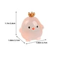 thumbnail image 2 of HOOWIFFY 12-Piece Mini Resin Animal Figurine Set, Cute Chick Statues for Desktop Decoration and Collectible Display, 2 of 8
