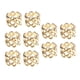 thumbnail image 4 of Anillos de pelo trenzado Sunnimix Oro 10 piezas, 4 of 8
