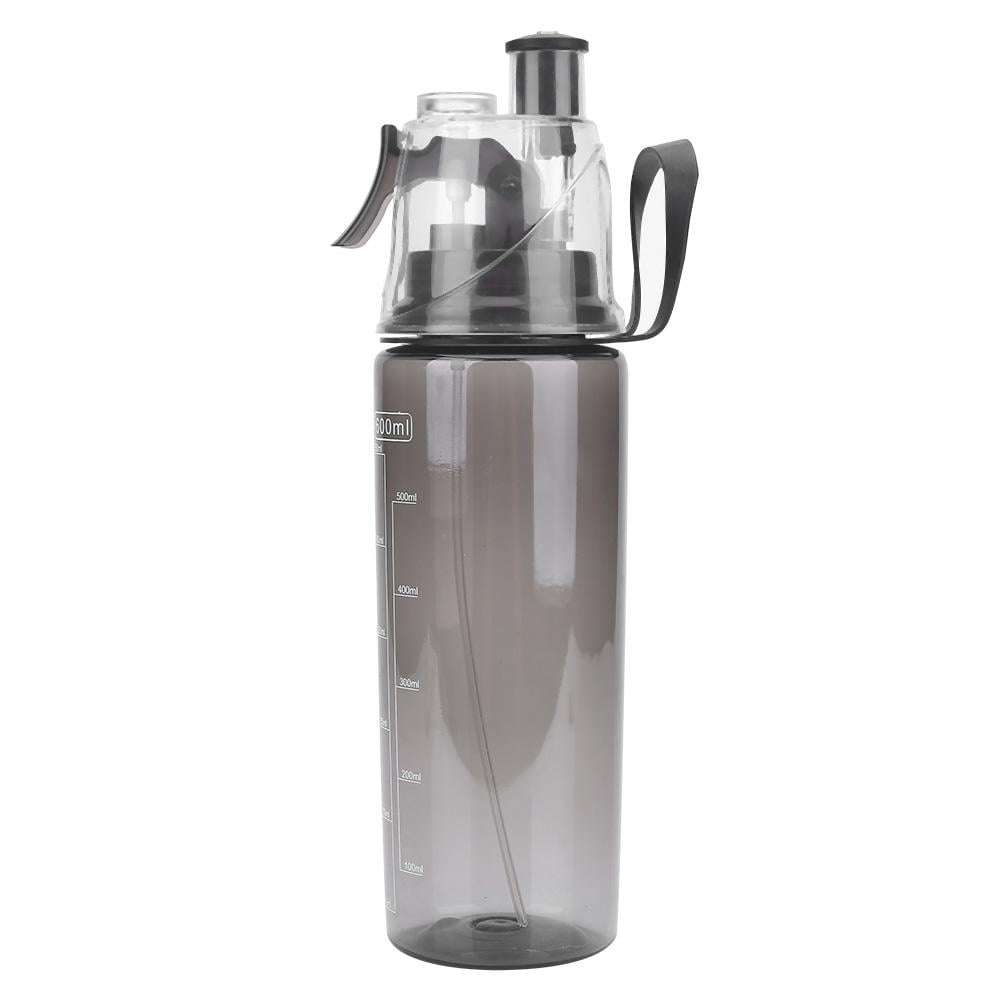 WALFRONT Water Bottle, Portable Water Bottle,600ML Portable Clear