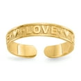 thumbnail image 1 of 14K Yellow Gold Love Toe Ring, 1 of 2