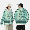 thumbnail image 6 of Fotbe Not All Those Who Wander Are Lost1 Men's Women's UPF 50+ Sun Protection Jacket Hooded Cooling Shirt with Pockets Hiking Outdoor Performance-X-Large, 6 of 9