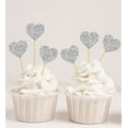 thumbnail image 1 of Darling Souvenir, Baby Shower Heart Shapes Cupcake Toppers, Birthday Wedding Party Dessert Decorations - Pack Of 20, 1 of 1