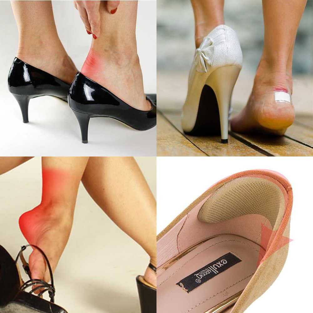 5 Pairs Silicone Shoes Too Big Insole Inserts Back Liner High Heel Cushions for Shoes Boot Cushion New Heel Grips 