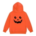 thumbnail image 5 of CPNG Girls and Boys Halloween Hoodies Long Sleeve Hooded Sweatshirt with Halloween Theme Print Loose Fit Casual Daily Pullovers Tops, 5 of 6