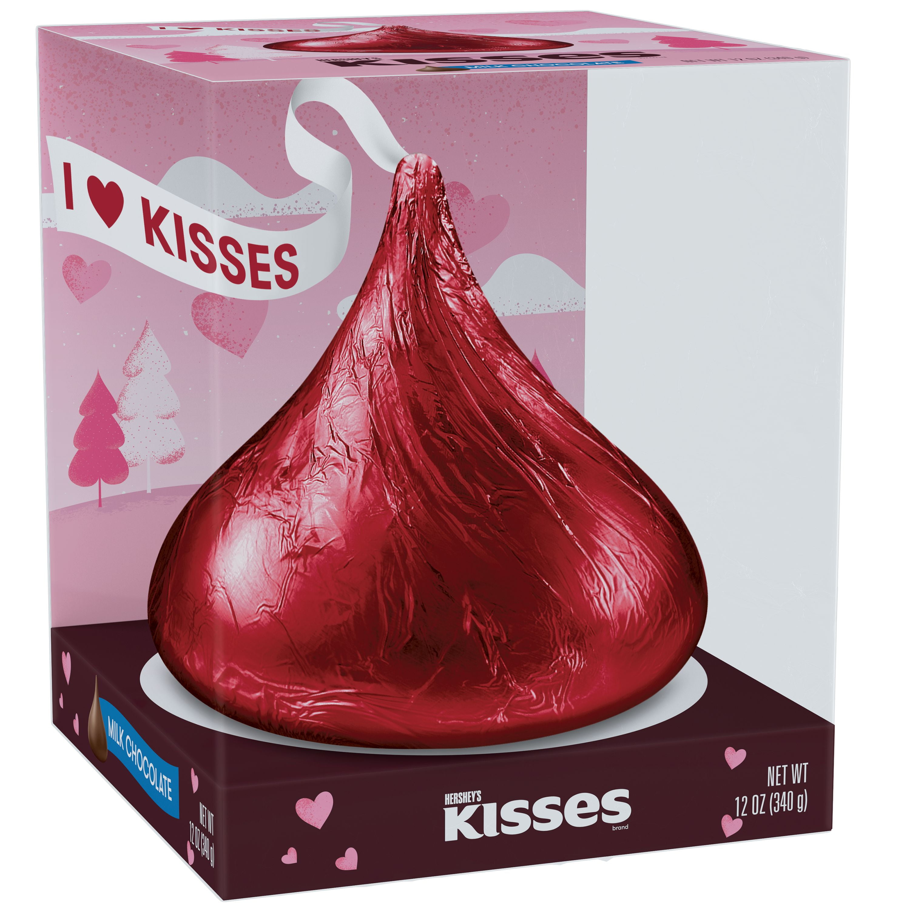 Hershey's, Kisses Giant Valentine Milk Chocolate Candy, 12 Oz.