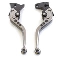thumbnail image 2 of FXCNC CNC Aluminum Short Adjustable Brake Clutch Levers Compatible with HAYABUSA GSXR1300 1999-2007, DL1000 V-STROM 2002-2020, SV1000 SV1000S 2003-2007,TL1000R 1998-2003, 2 of 5
