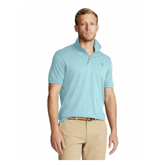 Polo Ralph Lauren Men's Classic Fit Soft Cotton Polo Blue Heather, S