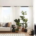 thumbnail image 4 of Bouclair Artificial Split-Leaf in Natural Rattan Pot on Metal Legs, 4 of 5