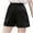 Black, variant on Vedolay Womens Shorts for Summer Women Summer Linen Shorts Elastic High Waisted Shorts with Pockets,Navy S