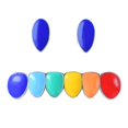 thumbnail image 2 of 2 Colgantes De Dientes De Colmillo E Inferior Para Hombres, Mujeres, Boca Ip, Joyería Colorida, Dientes De Esmalte Platino plateado Zulema Teeth Grills Caps, 2 of 8