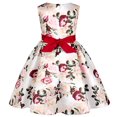 thumbnail image 5 of Toddler Girls Casual Dresses Flying Sleeve Princess Floral Print Children Kids Dress Holiday Wear Activewear, 5 of 8