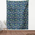 thumbnail image 3 of Ambesonne Cactus Print Fabric by the Yard Upholstery, House Plant Succulents, 2 Yards, Dark Sky Blue Multicolor, 3 of 4